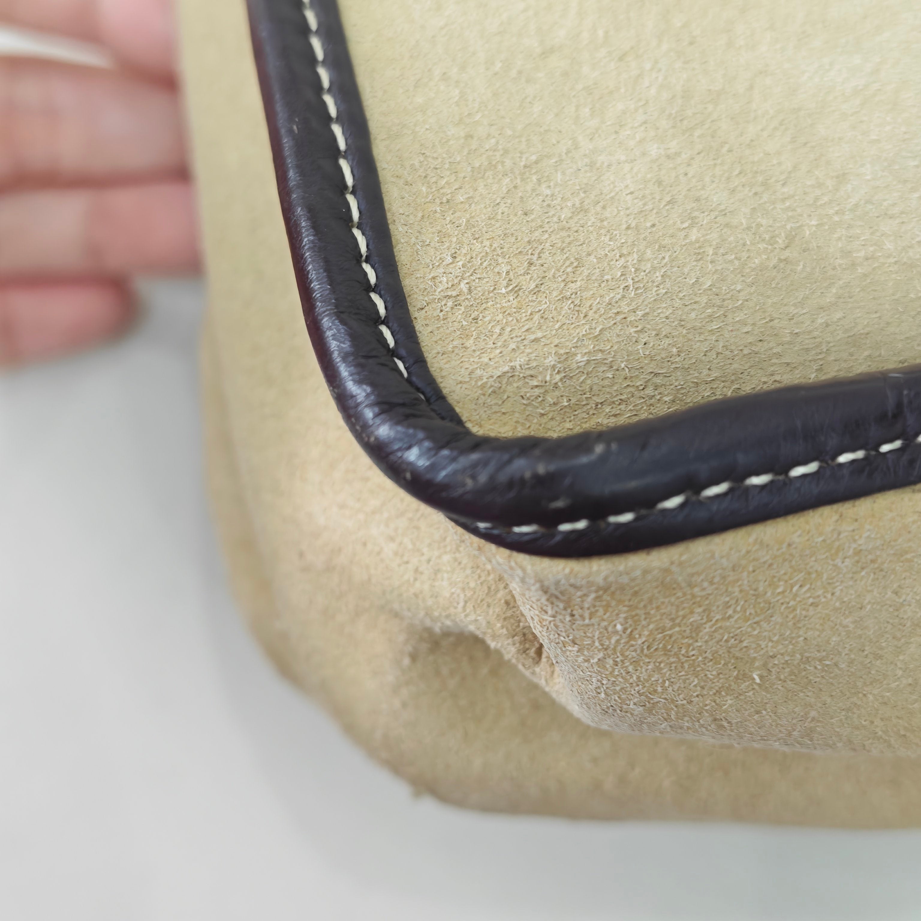 Loewe Alcantara White Messenger Bag