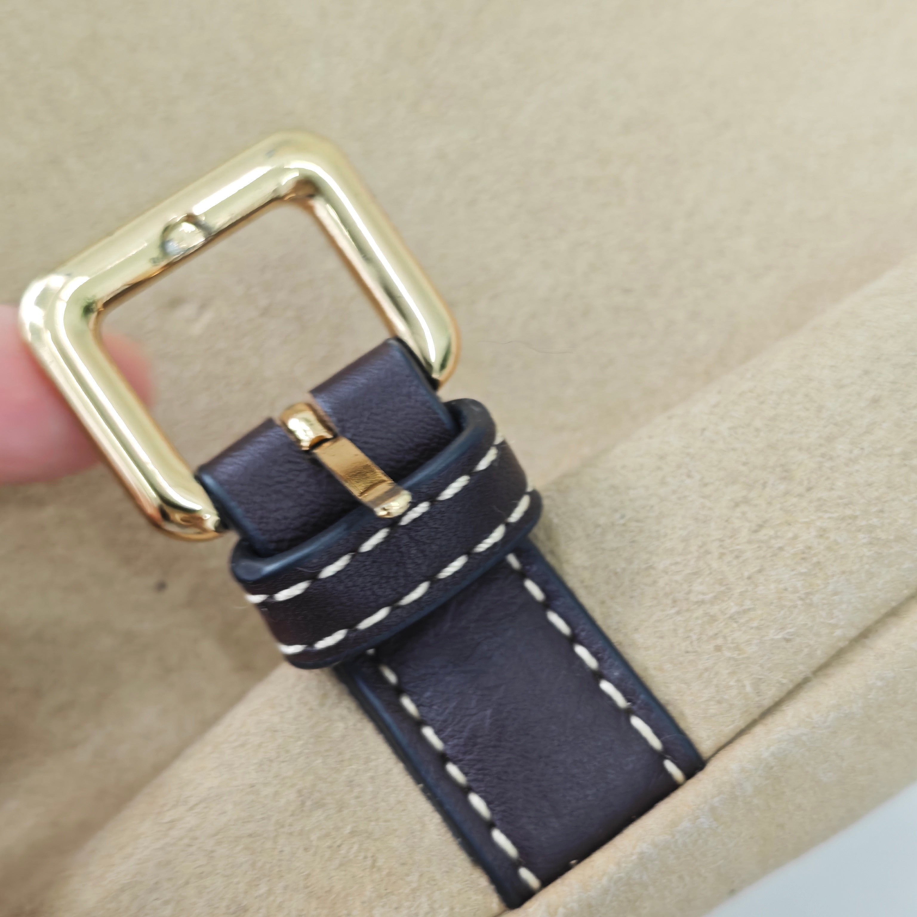 Loewe Alcantara White Messenger Bag