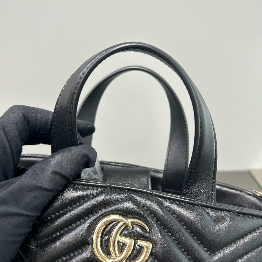 Gucci Gucci Betty Mini Tote Bag Leather Gold Tote 847386AAFA11000