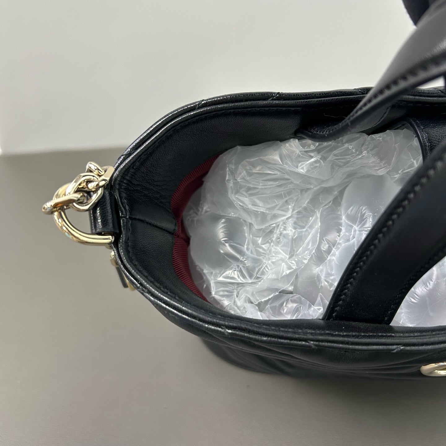 Gucci Gucci Betty Mini Tote Bag Leather Gold Tote 847386AAFA11000