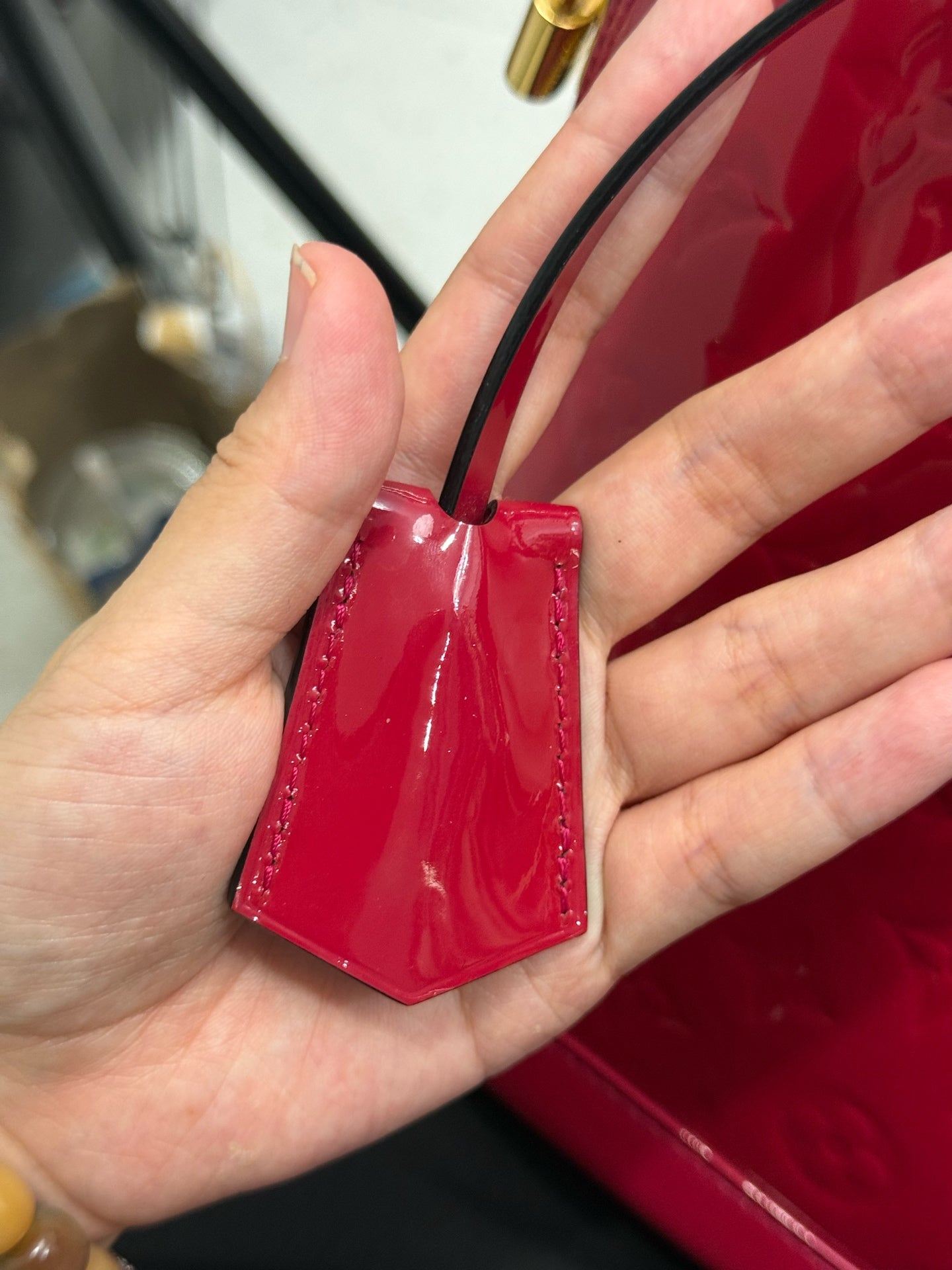 Louis Vuitton Red Satchel