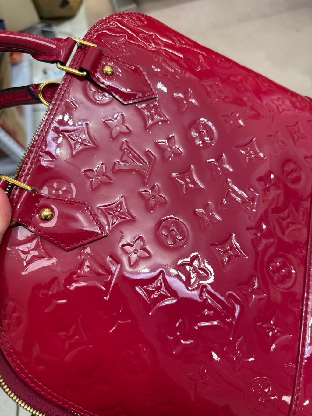 Louis Vuitton Red Satchel