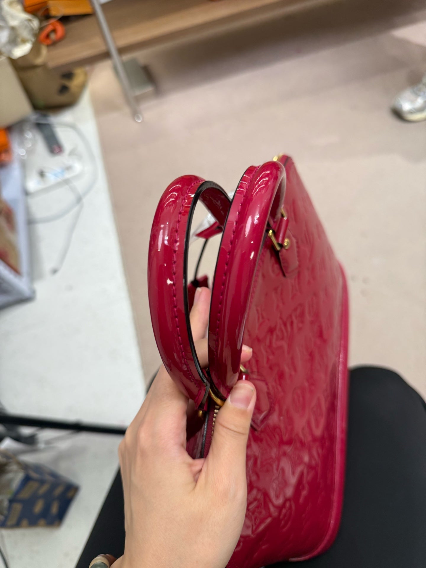 Louis Vuitton Red Satchel