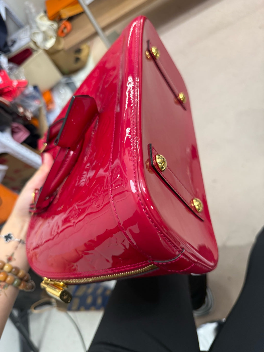 Louis Vuitton Red Satchel