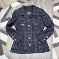 Chanel Tweed Black Coat