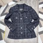 Chanel Tweed Black Coat