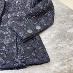 Chanel Tweed Black Coat