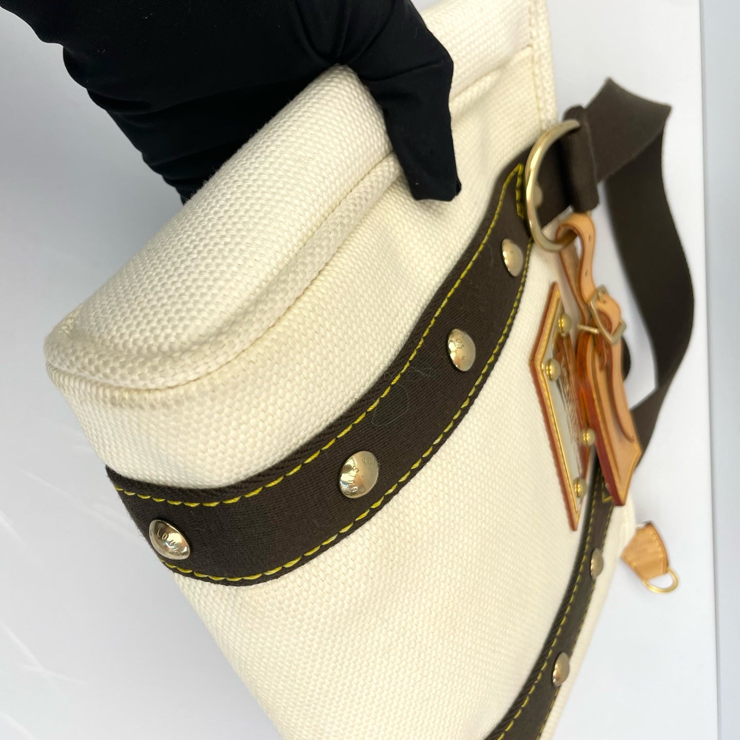 Louis Vuitton Canvas Gold Tote