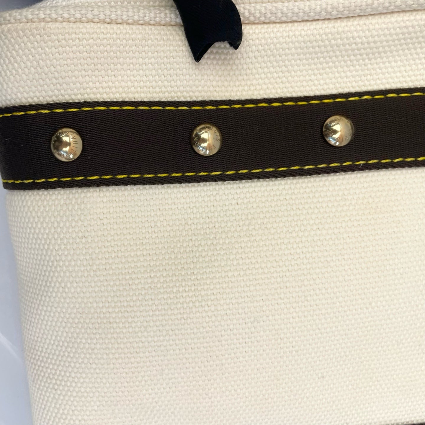 Louis Vuitton Canvas Gold Tote