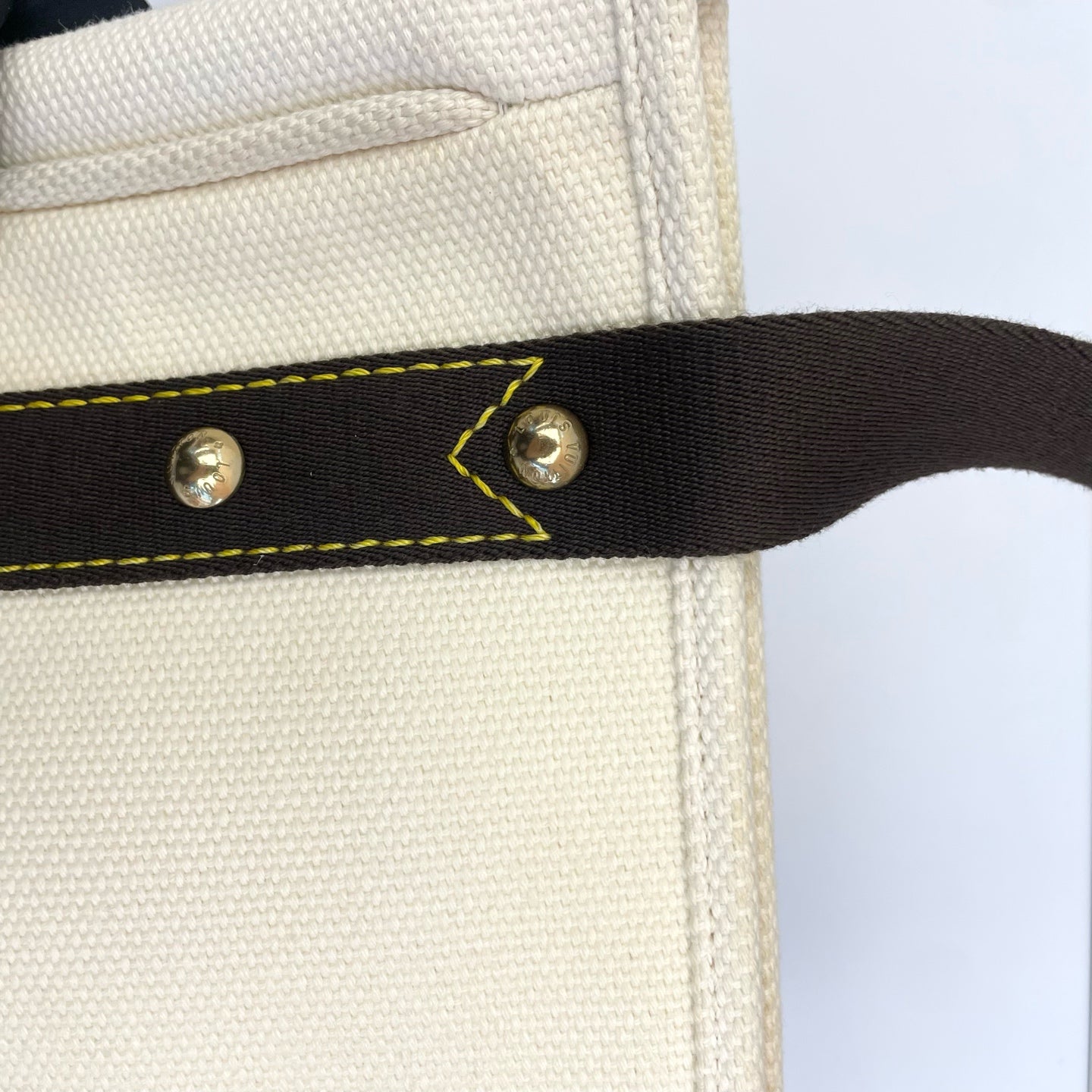 Louis Vuitton Canvas Gold Tote