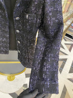 Chanel Tweed Black Coat