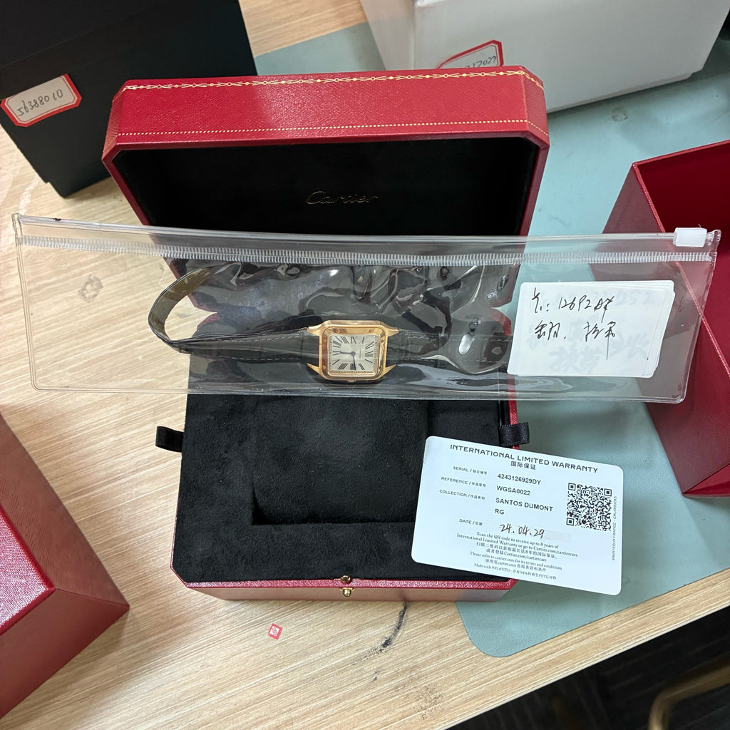 Cartier Santos-Dumont watch 38x27.5mm WGSA0022