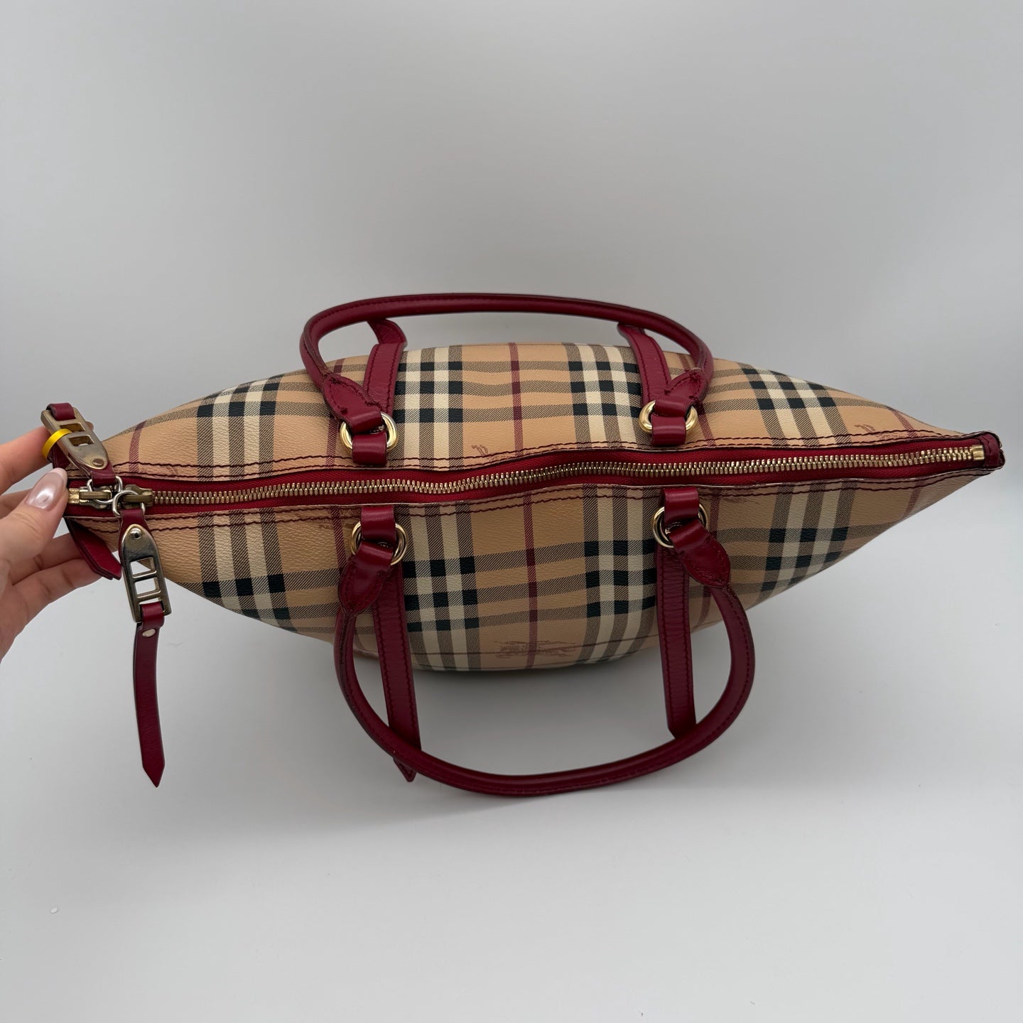Burberry Canvas Red Shoulder Bag