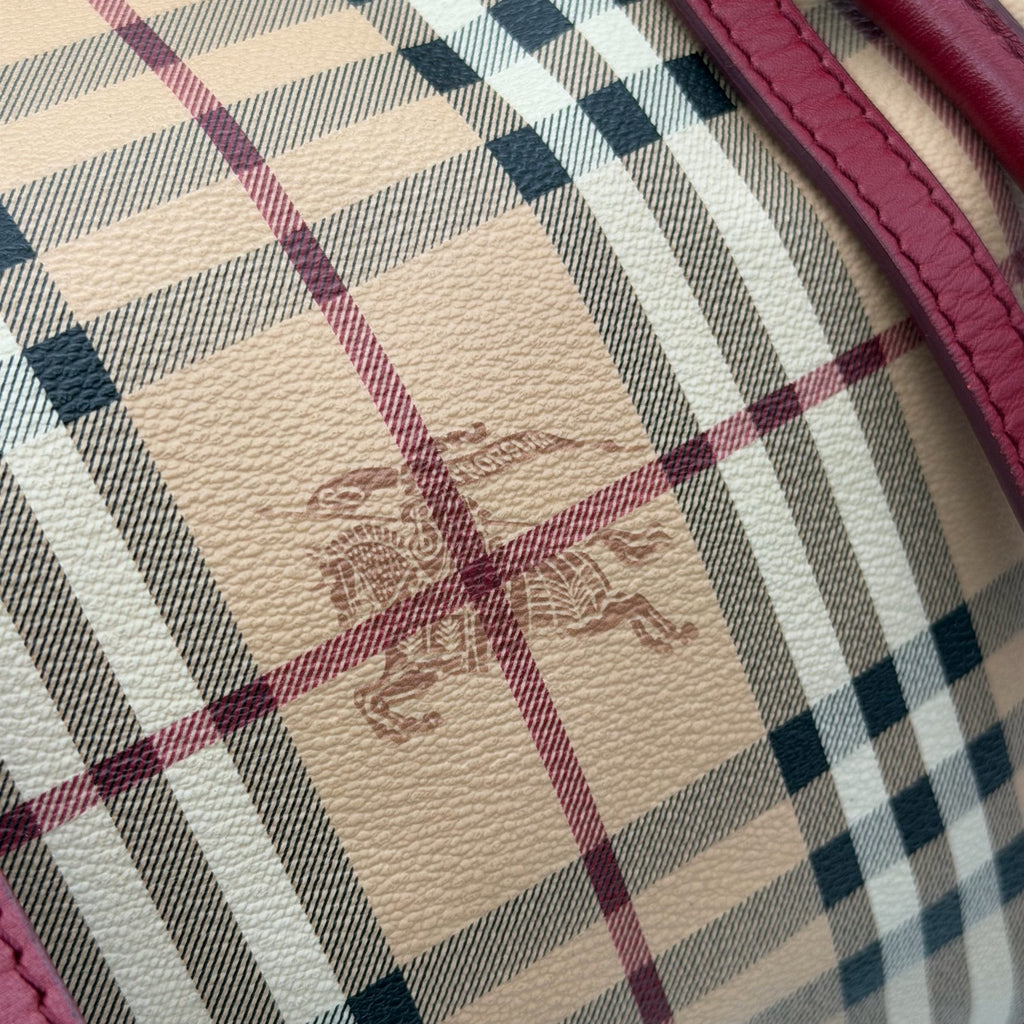 Burberry Canvas Red Shoulder Bag