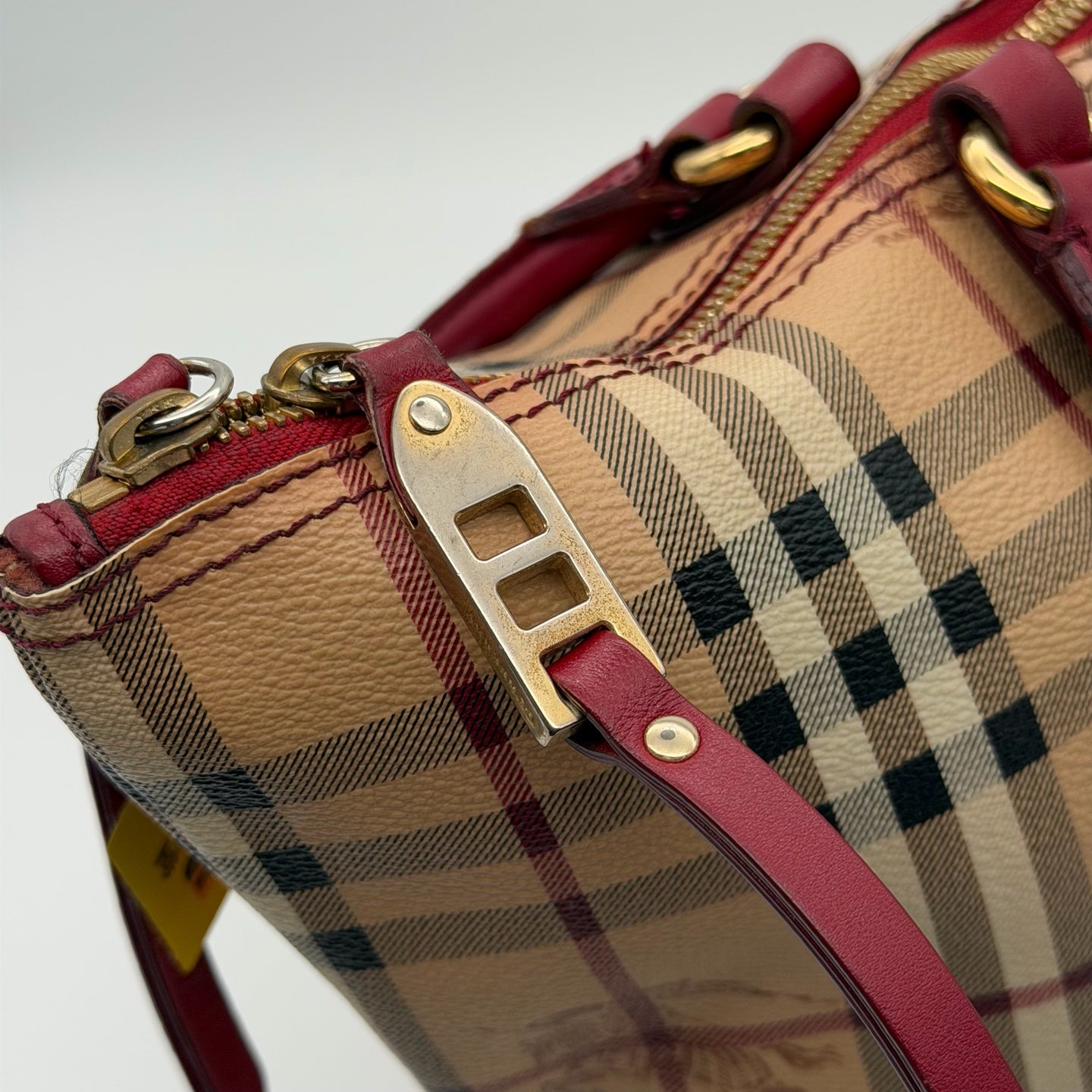 Burberry Canvas Red Shoulder Bag