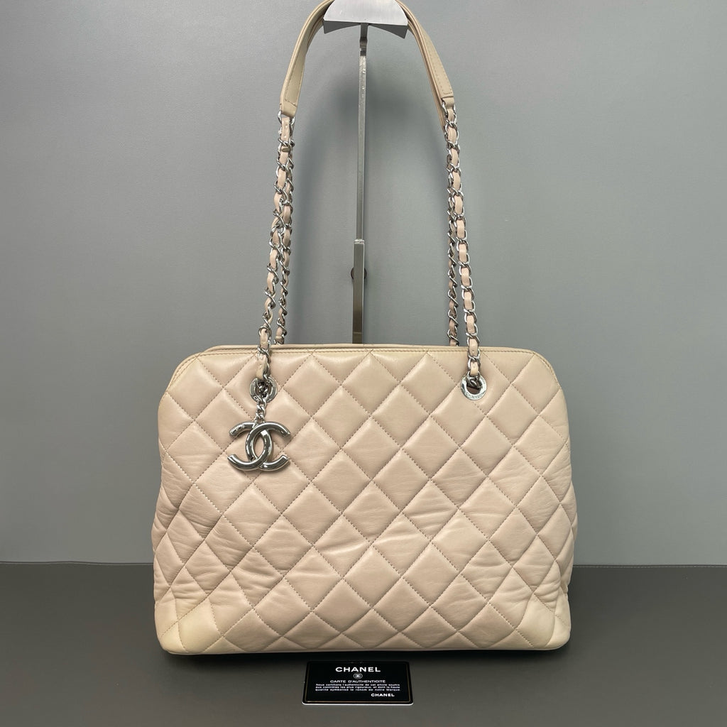 Chanel Leather Silver