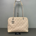 Chanel Leather Silver