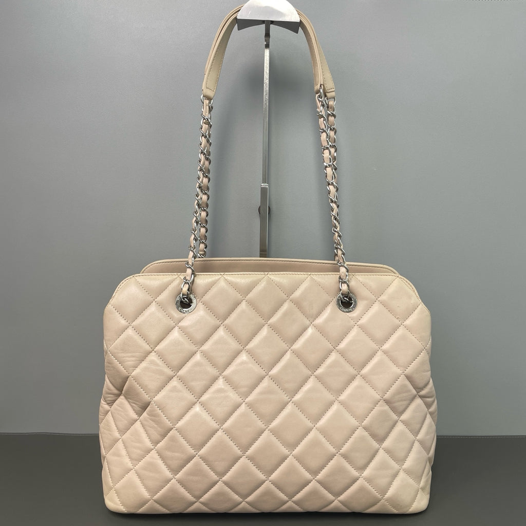 Chanel Leather Silver