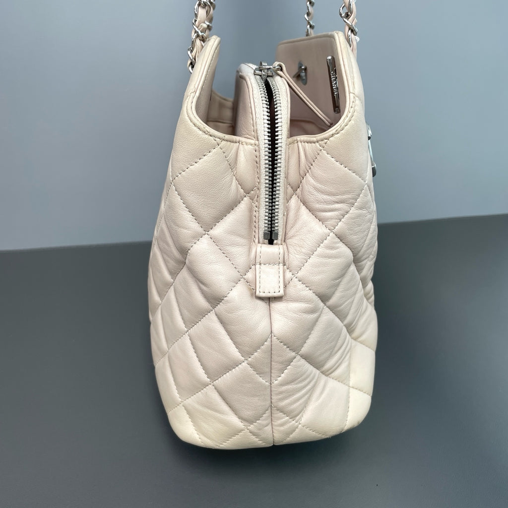 Chanel Leather Silver
