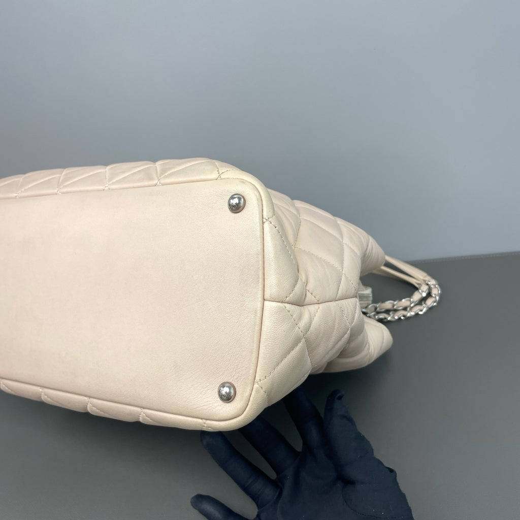 Chanel Leather Silver