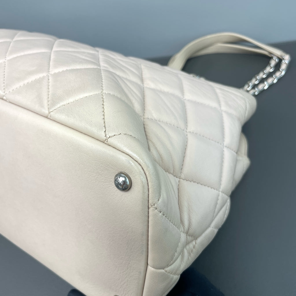 Chanel Leather Silver