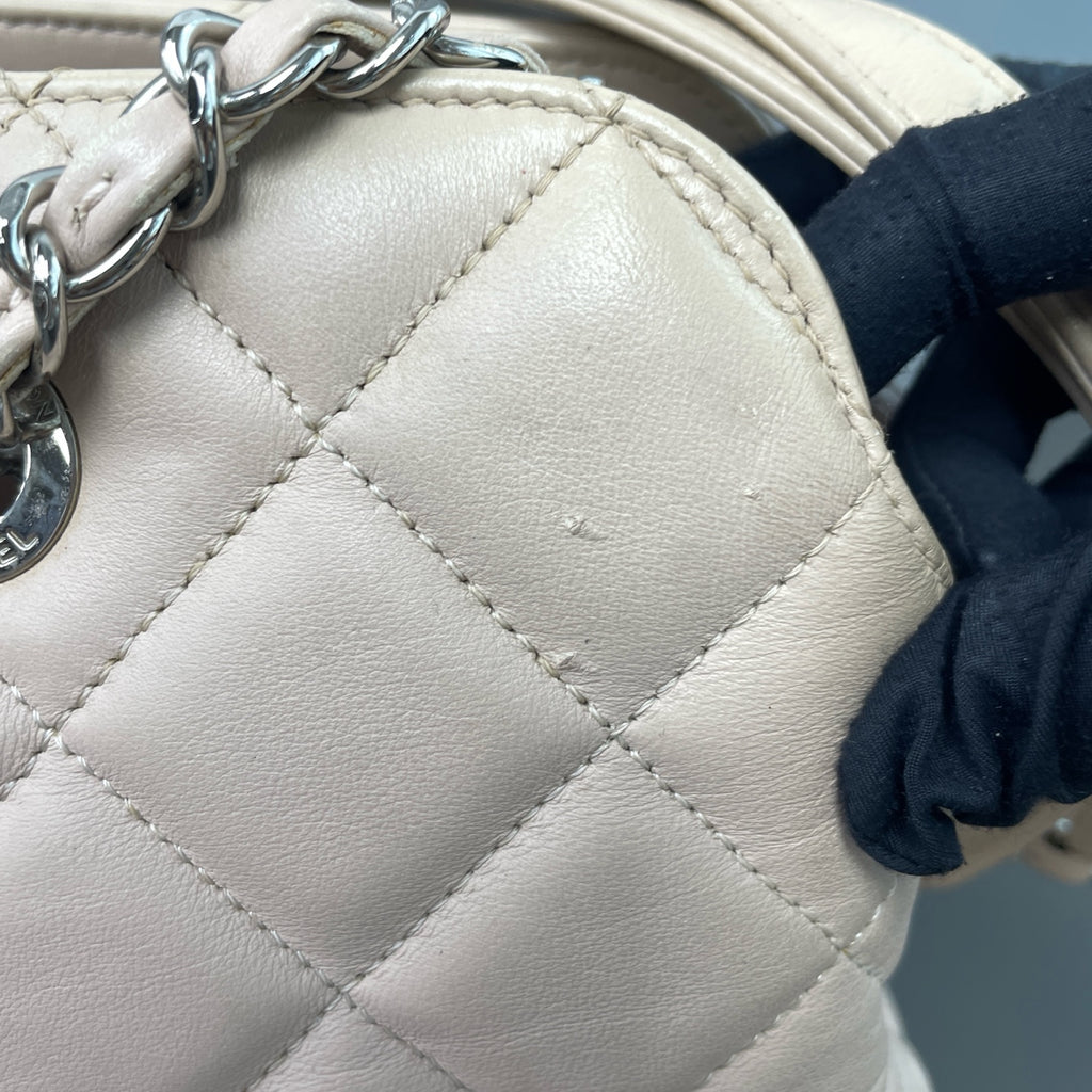 Chanel Leather Silver