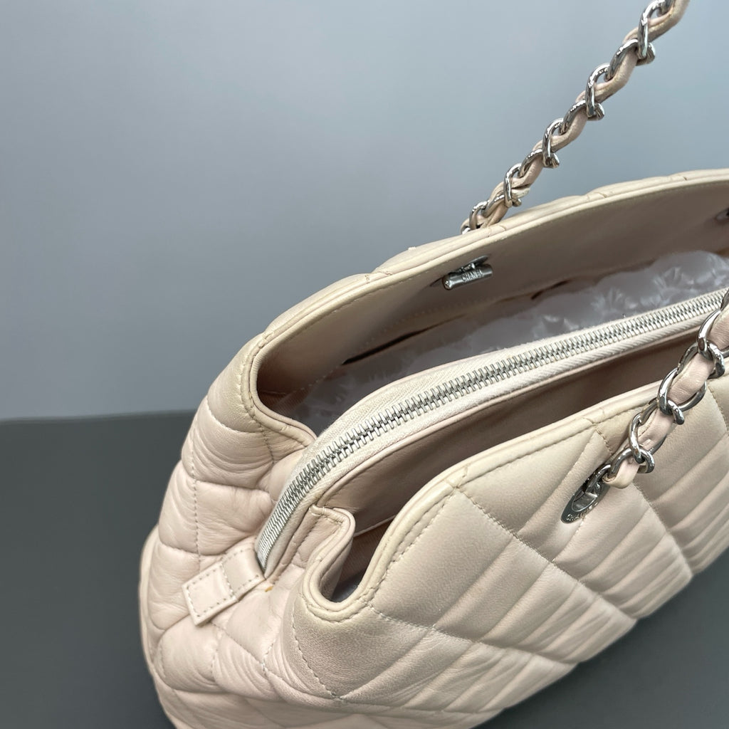 Chanel Leather Silver