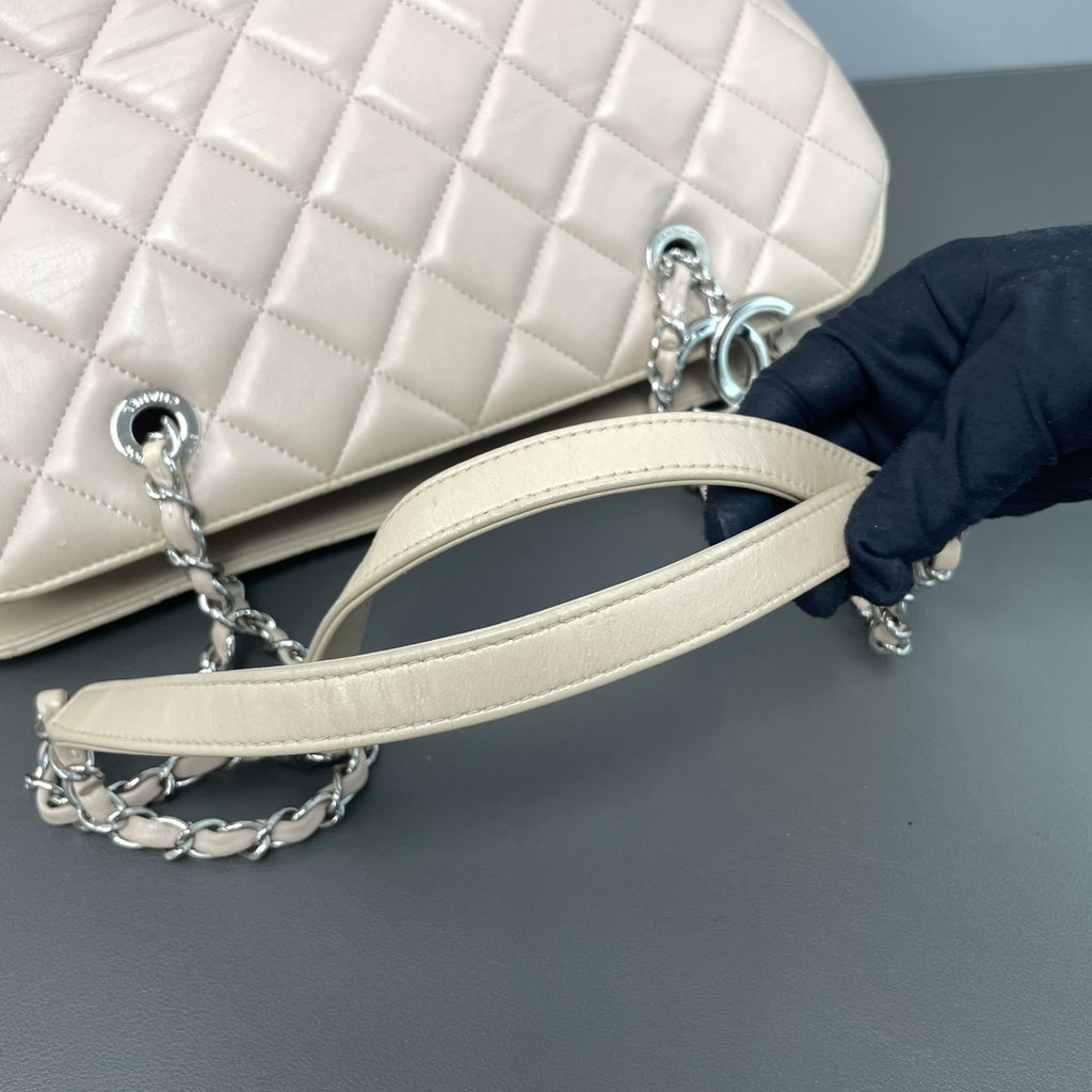 Chanel Leather Silver