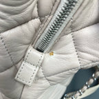 Chanel Leather Silver