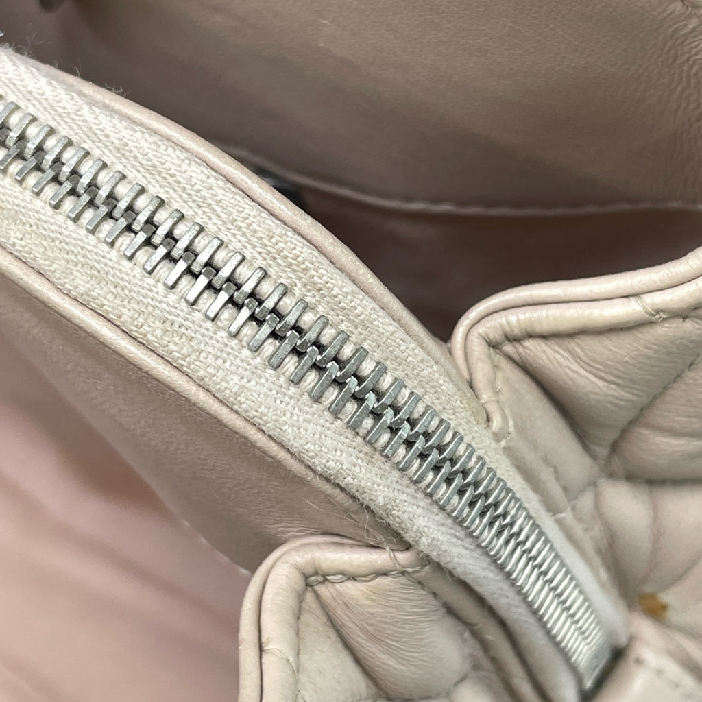 Chanel Leather Silver