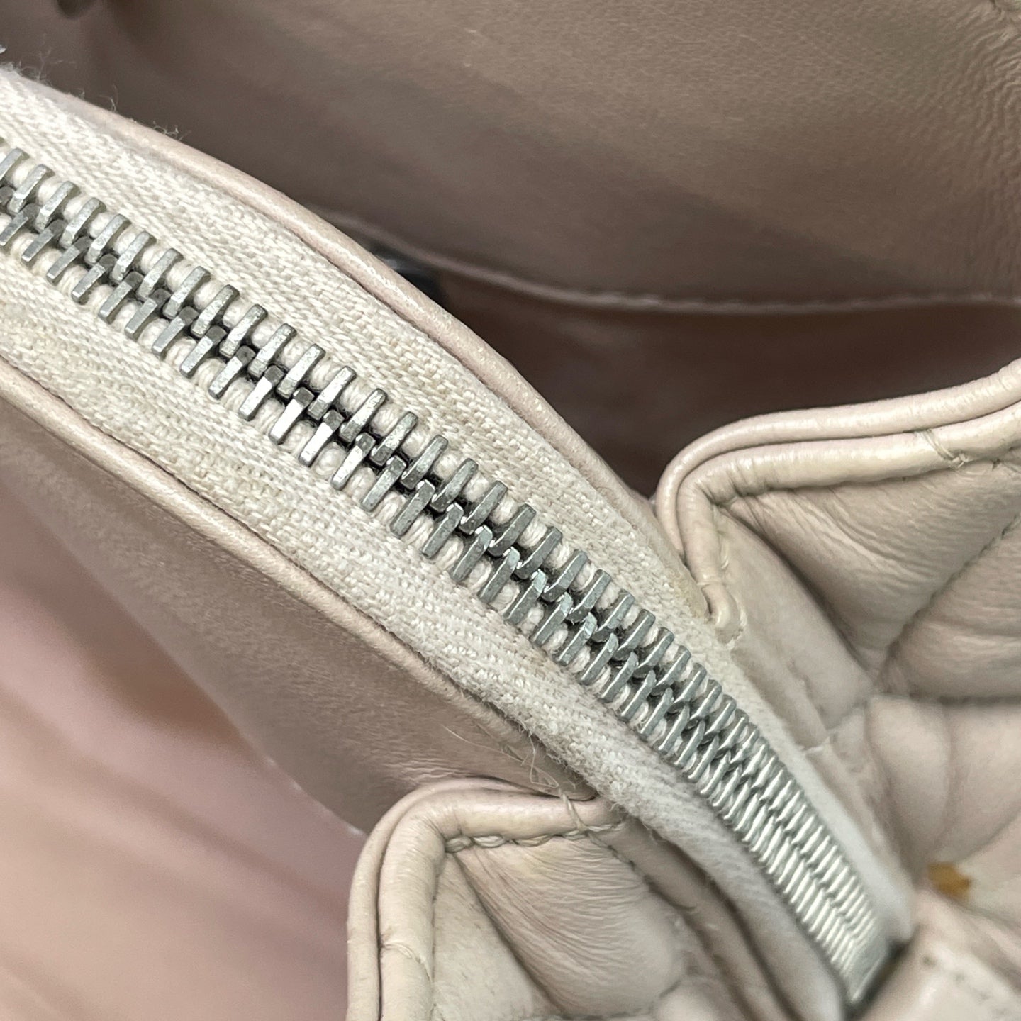 Chanel Leather Silver