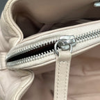 Chanel Leather Silver