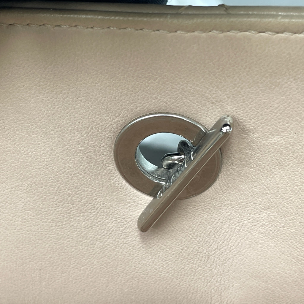 Chanel Leather Silver