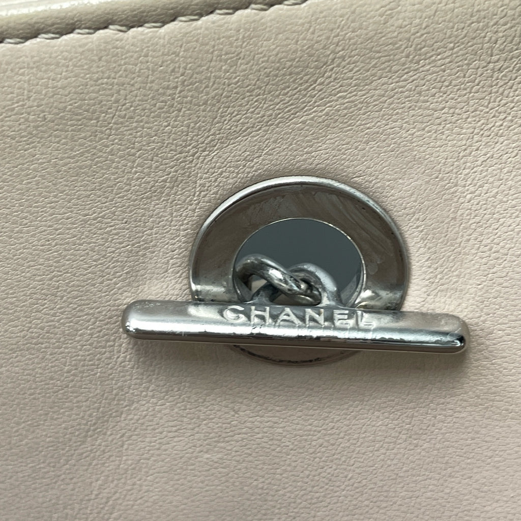 Chanel Leather Silver