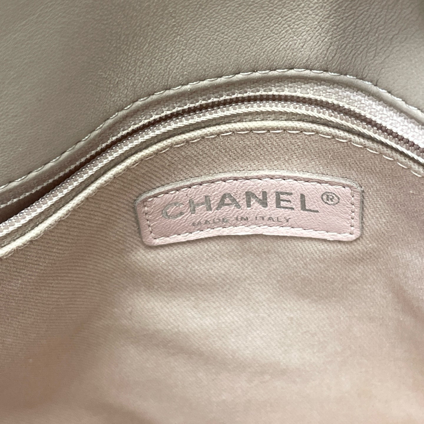Chanel Leather Silver