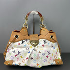 Louis Vuitton Canvas White Satchel