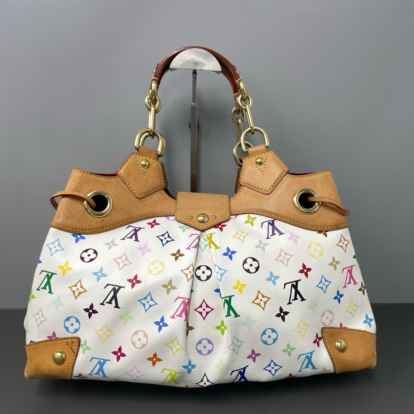 Louis Vuitton Canvas White Satchel