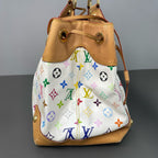 Louis Vuitton Canvas White Satchel