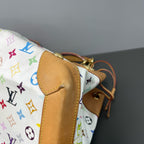 Louis Vuitton Canvas White Satchel