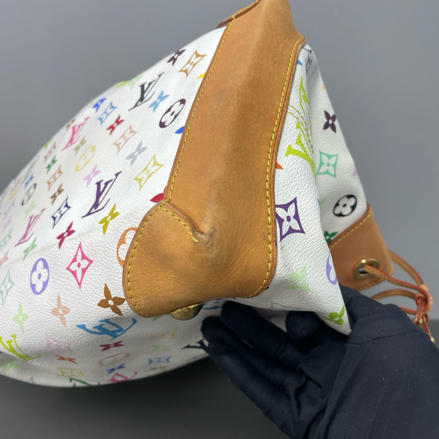 Louis Vuitton Canvas White Satchel