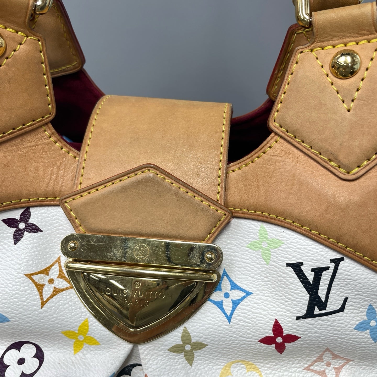 Louis Vuitton Canvas White Satchel