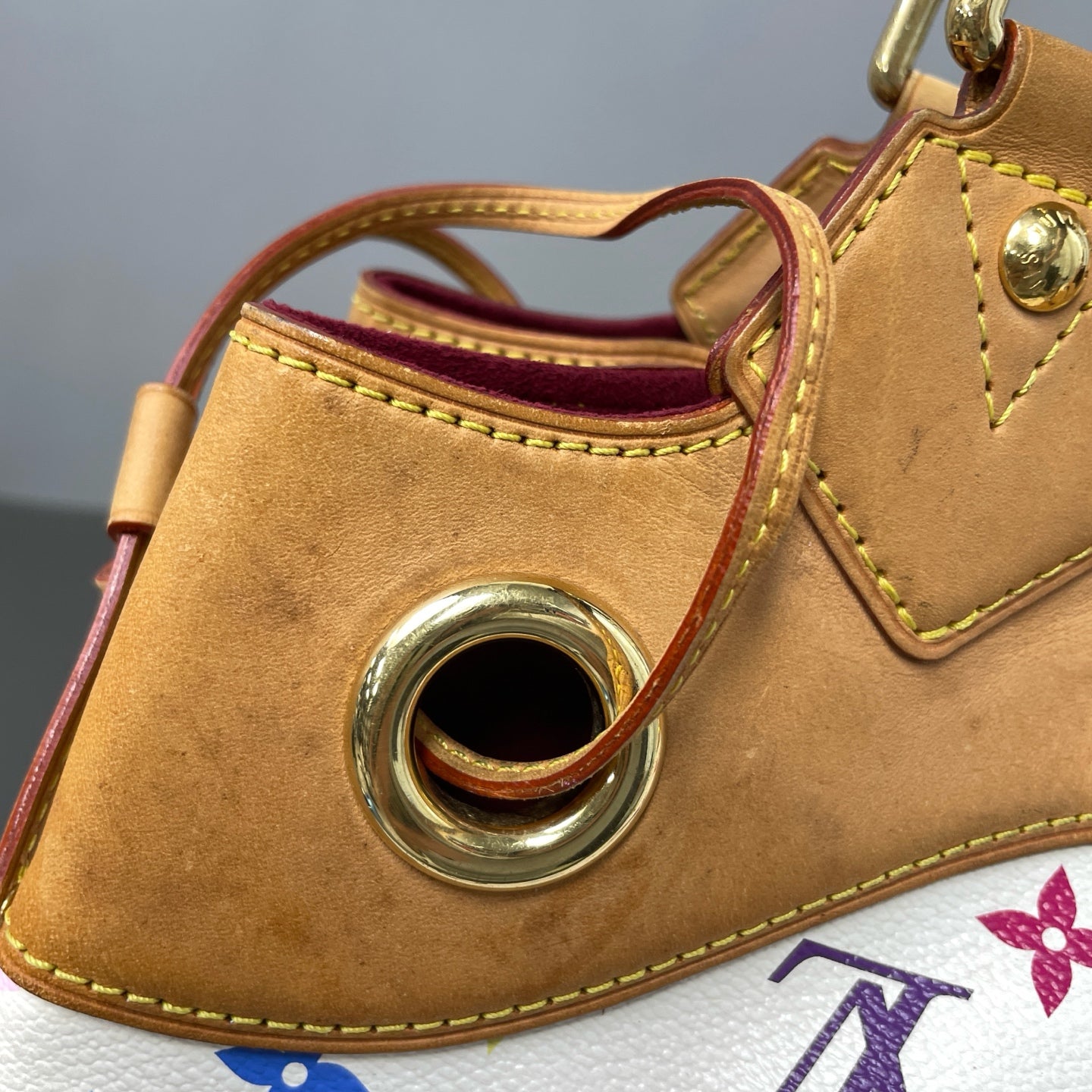 Louis Vuitton Canvas White Satchel