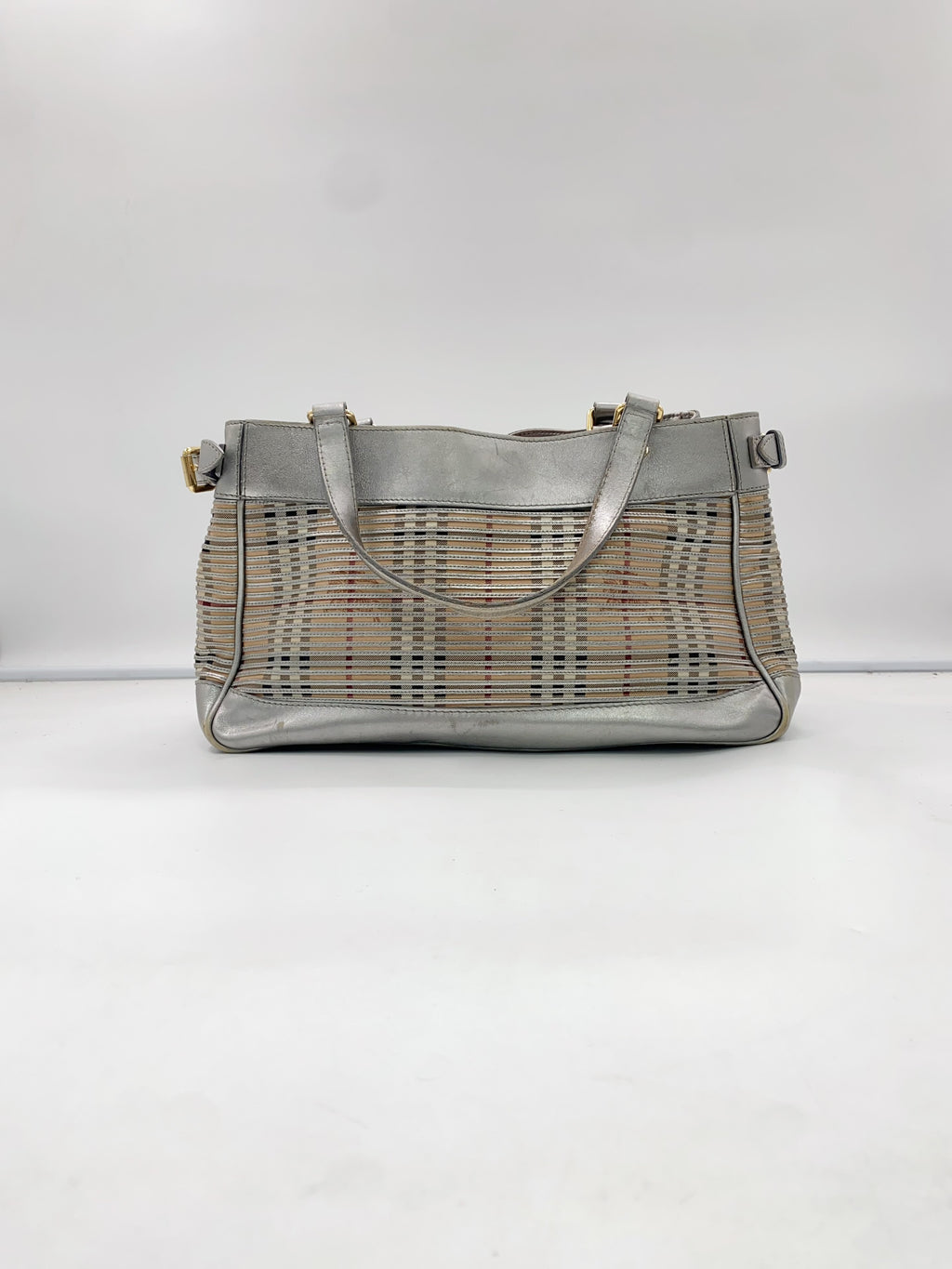 Burberry Silver Satchel