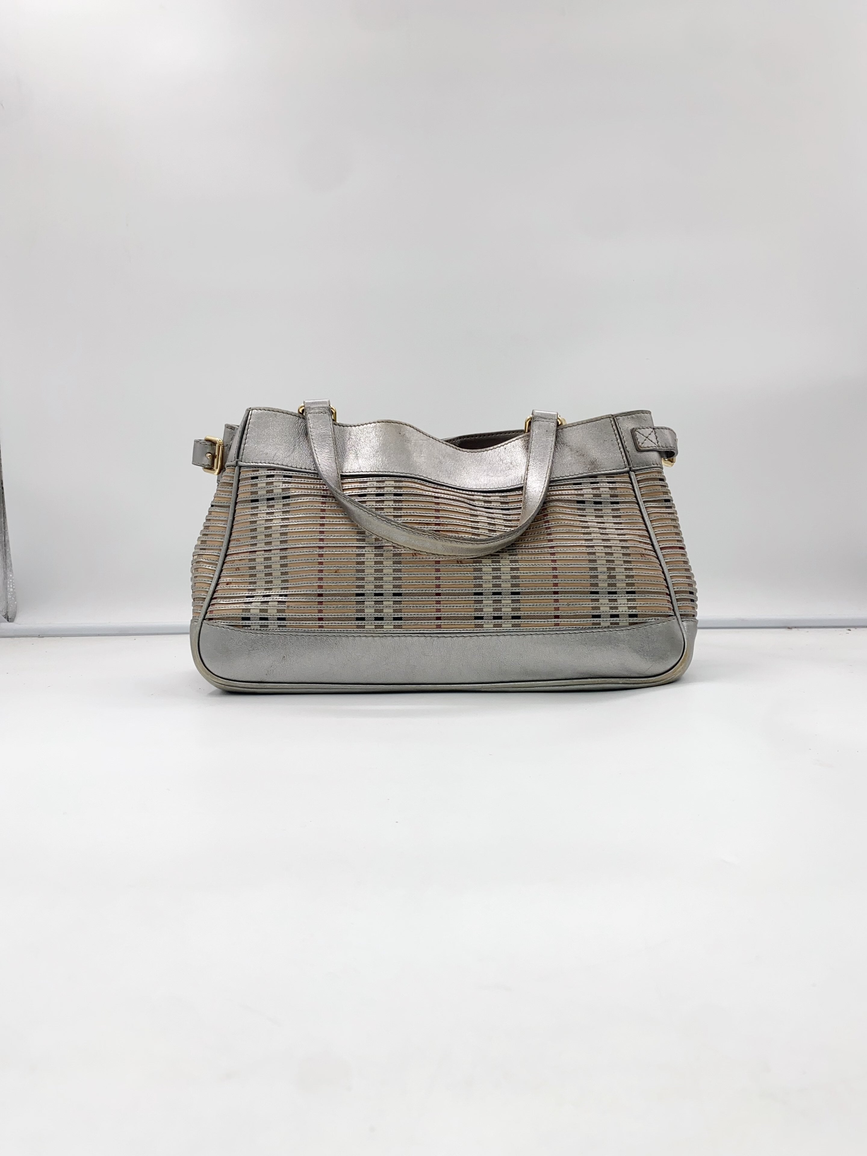 Burberry Silver Satchel