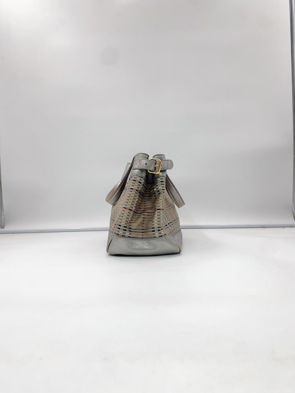 Burberry Silver Satchel