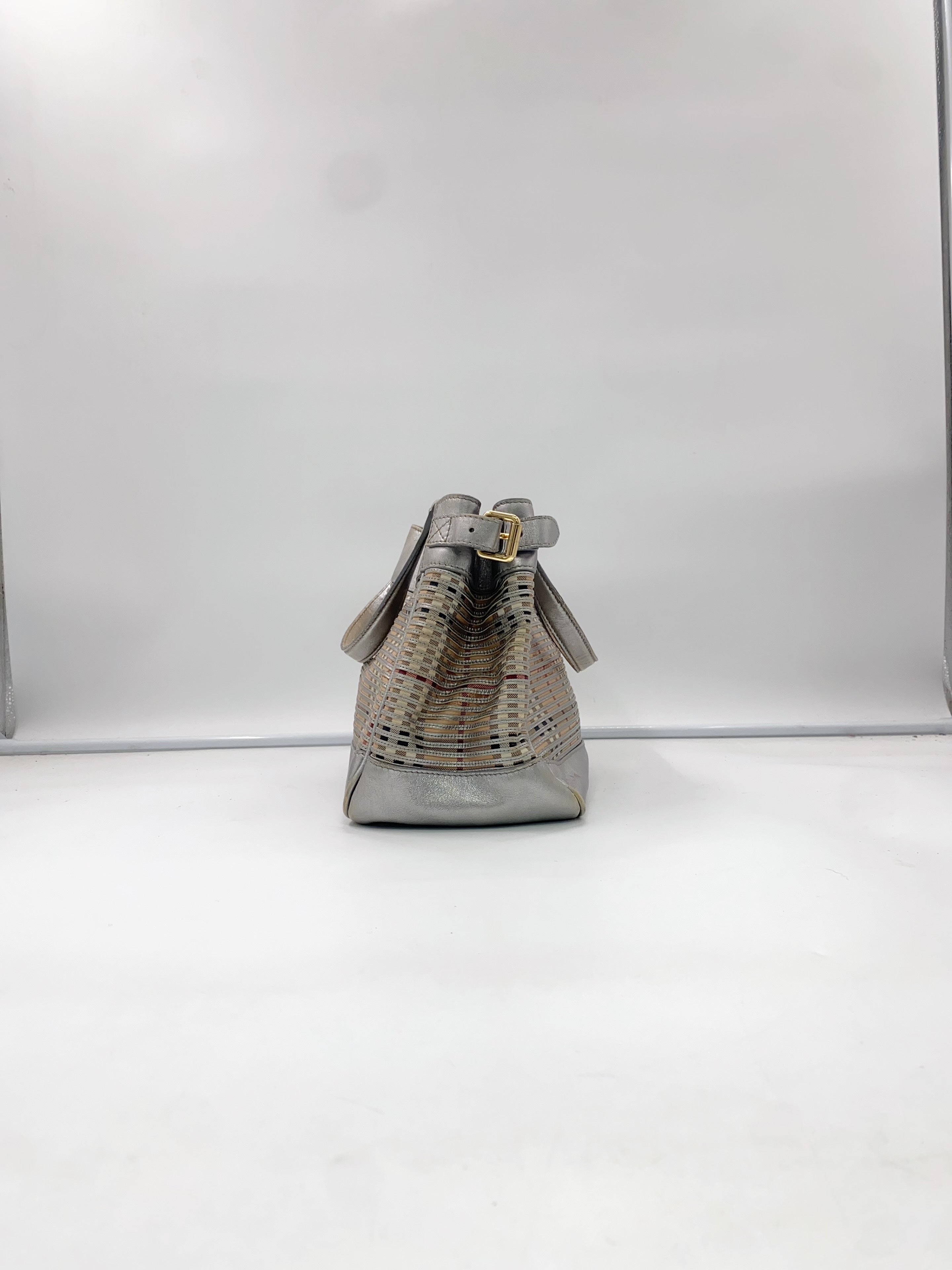 Burberry Silver Satchel