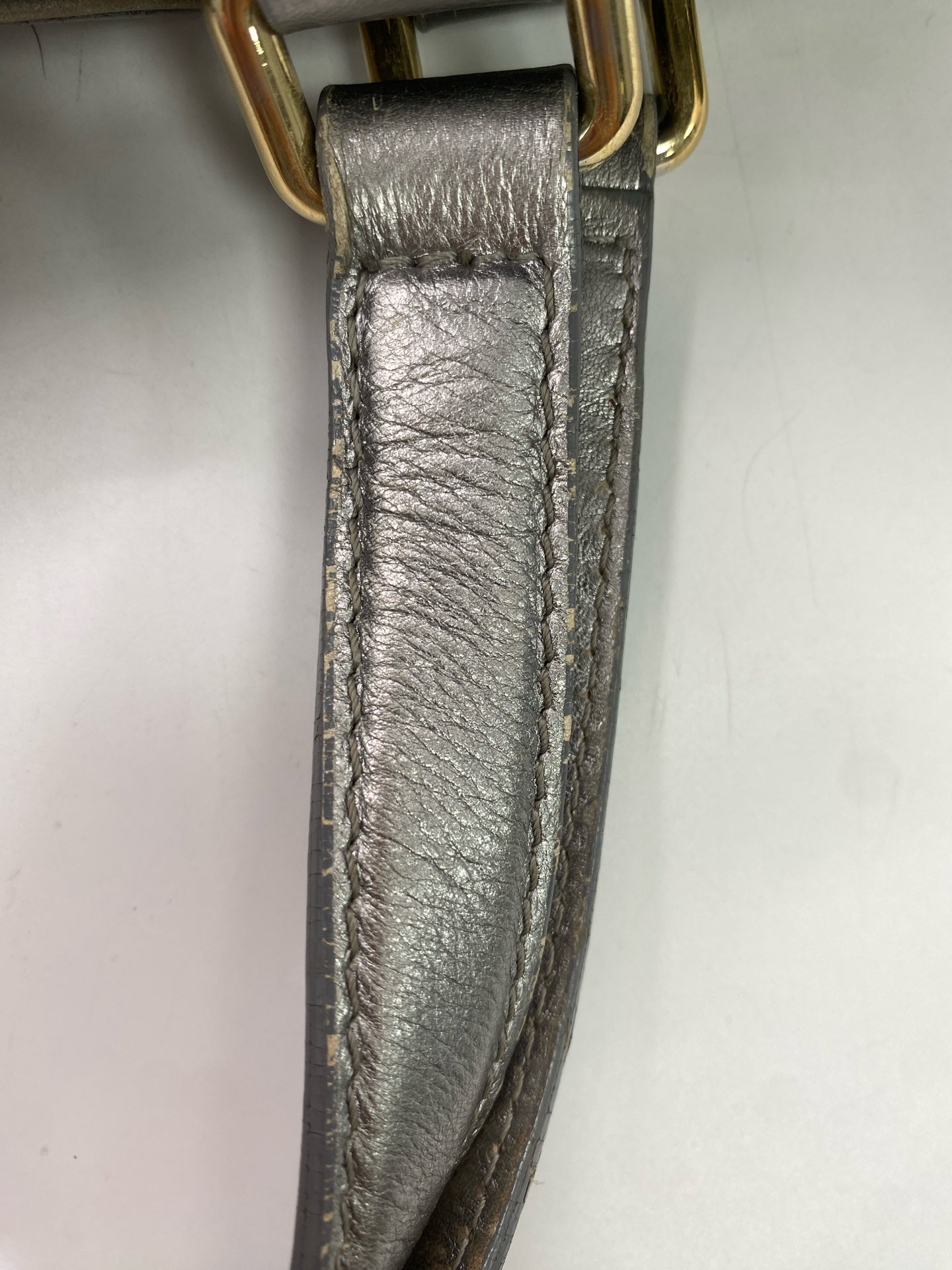 Burberry Silver Satchel
