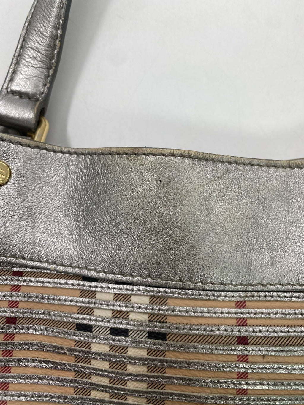 Burberry Silver Satchel