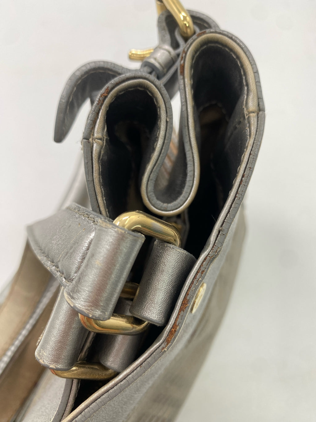 Burberry Silver Satchel