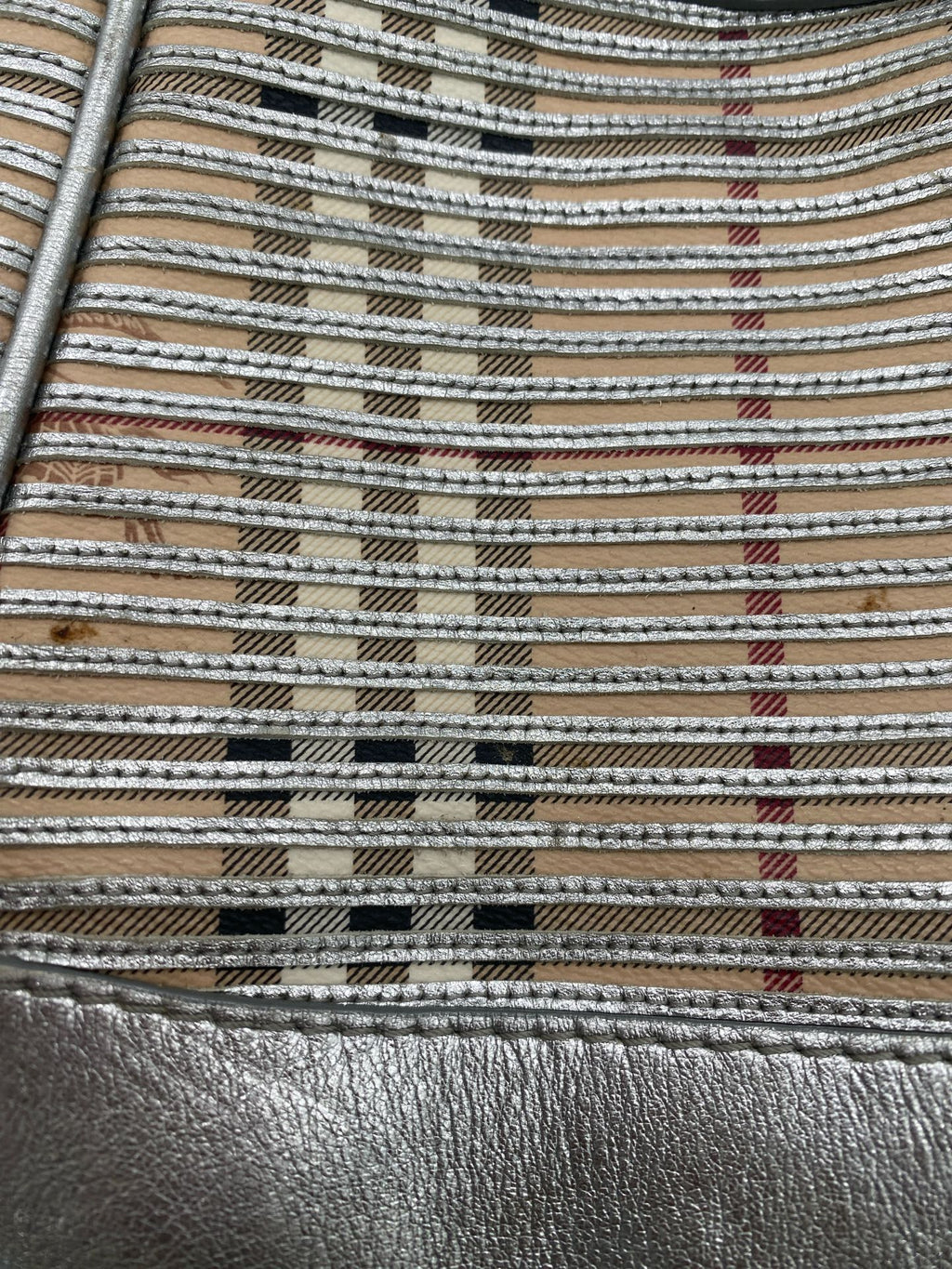 Burberry Silver Satchel